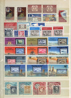WORLDWIDE "32-Page Stockbook Full Of Stamps And Sets Of Topic ""Stamps On Stamp - Andere & Zonder Classificatie