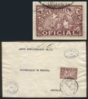 URUGUAY "Fragment Of Parcel Post Cover Sent By The Senate Library To Belgium On - Uruguay