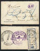 URUGUAY "Small Cover Of The Ministry Of Foreign Affairs Sent Stampless To Argen - Uruguay