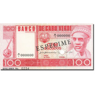 Billet, Cape Verde, 100 Escudos, 1977, 1977-01-20, KM:54s, NEUF - Cape Verde