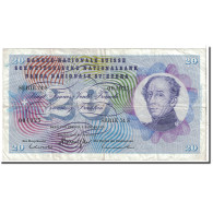 Billet, Suisse, 20 Franken, 1970, 1970-01-05, KM:46r, TTB - Suiza