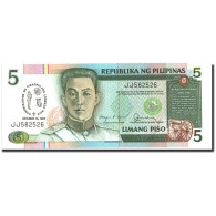 Billet, Philippines, 5 Piso, 1987, 1987-10-18, KM:176a, SPL - Philippines