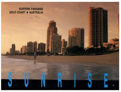 (531) Australia - (with Stamp At Back Of Postcard) - QLD  -  Gold Coast Sunrise - Gold Coast