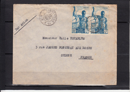 A.E.F.  2 Lettres  De  LIBREVILLE Gabon   Pour  FONTENAY Aux ROSES Et PARIS  1946   Avec PAIRES - Brieven En Documenten