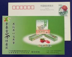 Shengchuntang Health Tea,China 2000 Jiangxi Food Industry Institute Advertising Pre-stamped Card - Sonstige & Ohne Zuordnung