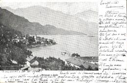 [DC9153] CPA - SVIZZERA - CANTON TICINO - BRISSAGO E ISOLE - Viaggiata 1904 - Old Postcard - St. Anton