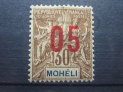 VEND BEAU TIMBRE DE MOHELI N° 19 (A) , X !!! - Nuovi