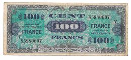 Billet De 100 Francs WWII 1944 Monnaie De Necessité - 1944 Drapeau/France