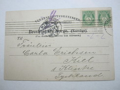 1906 , STAVANGER - Maschinenstempel Auf Karte - Brieven En Documenten