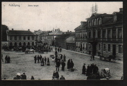 DD1930  SWEDEN FALKOPING STORE TORGET MARKET PLACE POSTCARD - Suecia