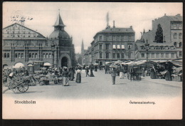 DD1940  SWEDEN STOCKHOLM OSTERMALMSTORG  POSTCARD - Suecia