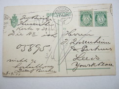 1911 , Kristiania  - Maschinenstempel Auf Karte - Storia Postale