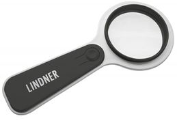 Lindner LED-Leuchtlupe, 5x, Schwarz +++ NEU OVP +++ (S198-S) - Stamp Tongs, Magnifiers And Microscopes
