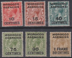 MAROC ANGLAIS - 6 Valeurs De 1925/34 Neuves - Postämter In Marokko/Tanger (...-1958)