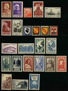 FRANCE - ANNEE COMPLETE 1946 - YT 748 à 771 ** - 24 TIMBRES NEUFS ** - 1940-1949