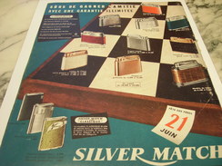 ANCIENNE PUBLICITE BRIQUET CUIR FLAMINAIRE 1957 - Autres & Non Classés