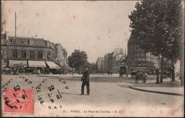 ! [75] Cpa, Paris La Place Du Combat, 1905 - Plazas