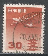 Japan 1951. Scott #C17 (U) Pagoda And Plane - Poste Aérienne