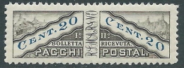 1928 SAN MARINO PACCHI POSTALI 20 CENT MNH ** - R16-9 - Paquetes Postales