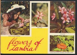 °°° 6572 - FLOWERS OF ZAMBIA - 1971 With Stamps °°° - Zambie