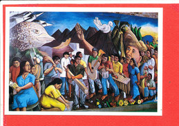 NICARAGUA Solidarité Cpm Fresque De Léonel Cerrato - Nicaragua