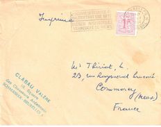 4076 Belgique Imprimé Destination France Commercy Meuse 1F Lion Blason Ob 27 5 1960 BRUXELLES Protection Animal - Lettres & Documents