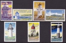 New Zealand 1969-76 Lighthouses Sc OY43-49 Mint Hinged - Impuestos