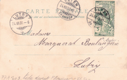 No 77 A  2.03 - Jubilé De L'UPU, Sur Carte Postale Oblitérée Olten Le 24.VIII.00, à Destination De Lutry - Plaatfouten