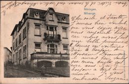 ! [57] Cpa, Nilvange, Nilvingen, Hotel Et Cafe König, 1906 Bahnpoststempel Gr. Moyeuvre - Hagendingen - Autres & Non Classés