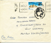 Egypt Cover Sent To Germany 3-8-1974 Single Franked (there Is A Little Tear At The Top Of The Cover) - Storia Postale
