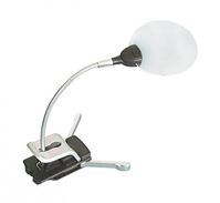 Lindner Stand-/Klemmlupe Mit LED-Beleuchtung, Vergrößerung 2,5x / 5x, Empf. VP 25,50 +++ NEU OVP +++ (7154) - Stamp Tongs, Magnifiers And Microscopes