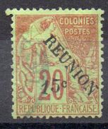 REUNION - YT N° 30 - Cote: 25,00 &euro; - Chiffres Inclinés - Used Stamps