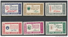 1960-61 USA American Credo Stamps Sc#1139-1144 Washington Franklin Jefferson Abraham Lincoln - George Washington