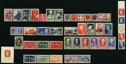 FRANCE - ANNEE COMPLETE 1949 - YT 823 à 862 ** - 42 TIMBRES NEUFS ** - 1940-1949