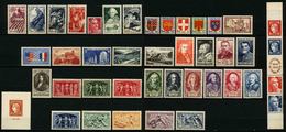 FRANCE - ANNEE COMPLETE 1949 - YT 823 à 862 ** - 42 TIMBRES NEUFS ** - 1940-1949