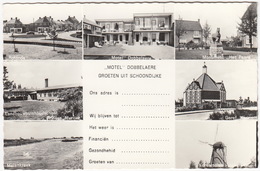 Schoondijke - Motel 'Dobbelaere', Rotonde, Landbouwhuishoudschool, Korenmolen Etc. - (Holland/Nederland) - Sluis