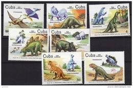 CUBA Animaux Prehistoriques, YVERT 2602/08 **  MNH Neuf Sans Charniere - Prehistorics