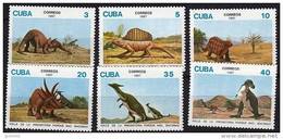 CUBA Animaux Prehistoriques, YVERT 2773/78 **  MNH Neuf Sans Charniere - Préhistoriques