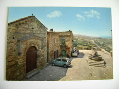 TORRE DI PALME - PIAZZA RISORGIMENTO E CHIESA AI CADUTI  AUTO   ASCOLI PICENO      MARCHE NON - VIAGGIATA  COME DA FOTO - Ascoli Piceno