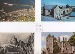 4 POSTCARDS OF DUMFRIES AREA - MCCLELLANS  CASTLE KIRKUDBRIGHT  - NORTH WITCH ROCK PORTPATRICK - DUMFRIES, STRANRAER - Dumfriesshire