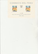 PEROU - BLOC FEUILLET N° 3 NEUF XX  -ANNEE MONDIALE DU REFUGIE - ANNEE 1960- COTE : 17,50 € - Perù