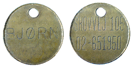 01649 GETTONE TOKEN JETON FICHA DENMARK BEVERAGE (?) BJORN SKOVVEJ 105 - Casino