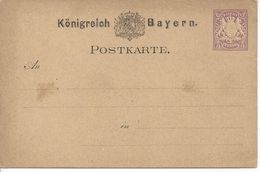 Bavaria 1879 Postkarte (*) P18 - Otros & Sin Clasificación