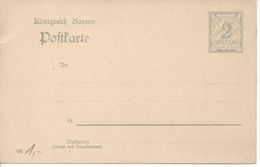 Bavaria 1903-07 Postkarte (*) P65/04 - Andere & Zonder Classificatie