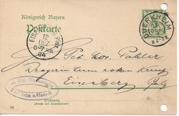 Bavaria 1903-07 Postkarte (o) P66/02 (Duerkheim-Eisenberg 12.DEZ. 04) - Sonstige & Ohne Zuordnung