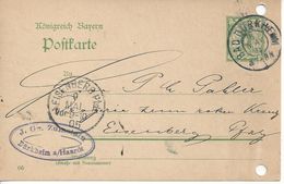 Bavaria 1903-07 Postkarte (o) P66/03 (Duerkheim-Eisenberg 8.MAI. 05) - Other & Unclassified