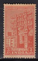 3as Archaeological Series MH 1949, Sanchi Stupa, Buddhism, India, Archaeology, Architecture, Monument, As Scan - Unused Stamps