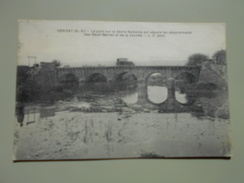 DEUX SEVRES CERIZAY LE PONT SUR LA SEVRE NANTAISE QUI SEPARE LES DEPARTEMENTS DES DEUX SEVRES ET DE LA VENDEE - Cerizay