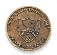 Romanian Military Coin - ISAF - 2011 - 20th Infantry Battalion DOLJ - Gewerbliche