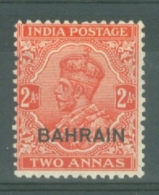 Bahrain: 1934/37   KGV 'Bahrain' OVPT     SG17     2a  [large Frame]   MH - Bahrein (...-1965)